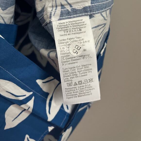 NWT J. Crew Short-Sleeve Printed Flex Casual Shirt (size L) - Picture 6 of 6